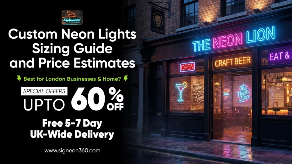 Custom Neon Lights Sizing Guide and Price Estimates