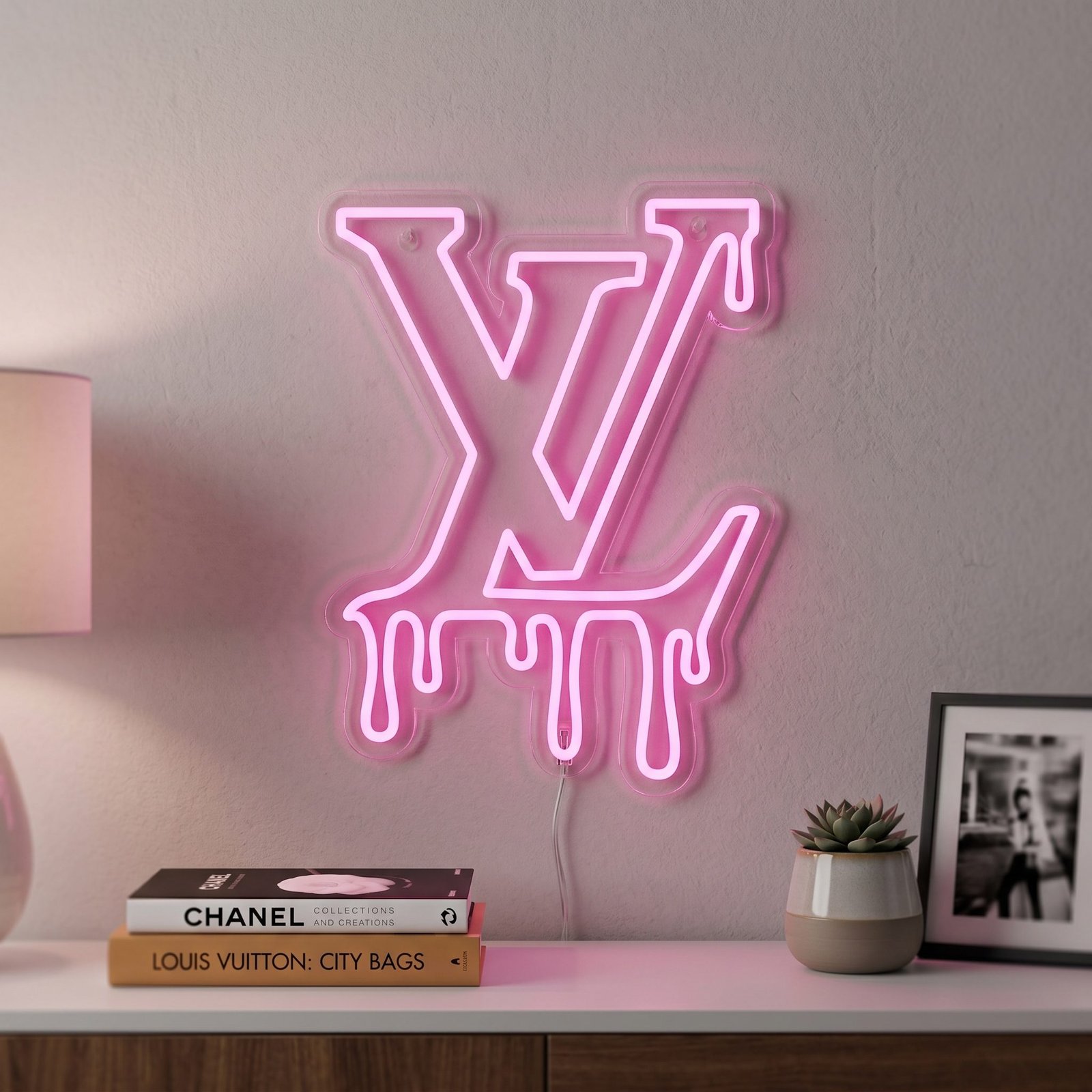 Dripping LV Style Aesthetic Neon Sign 5 lv dripping neon sign