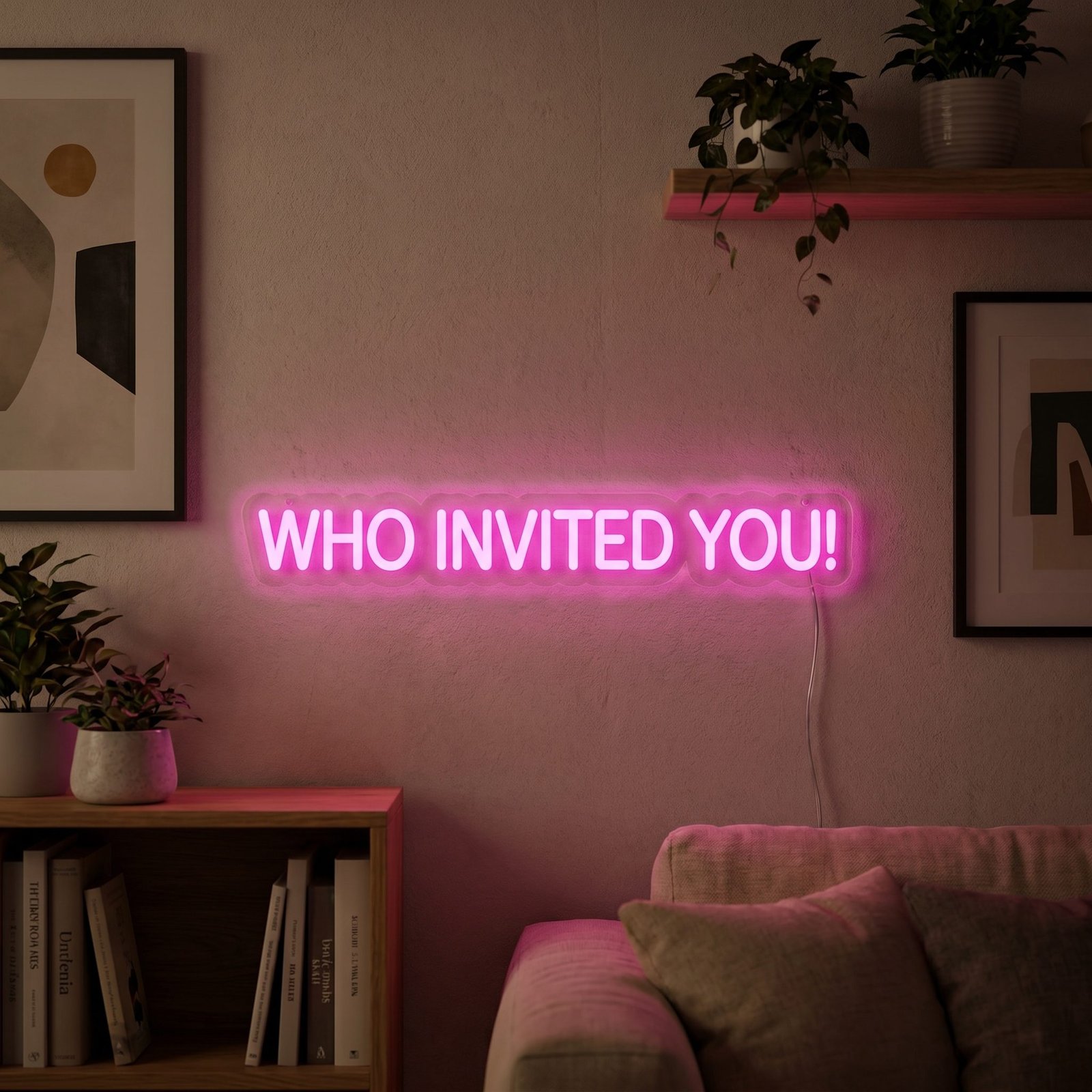 WHO INVITED YOU! NEON SIGN 2 WHO INVITED YOU! NEON SIGN - Image 2