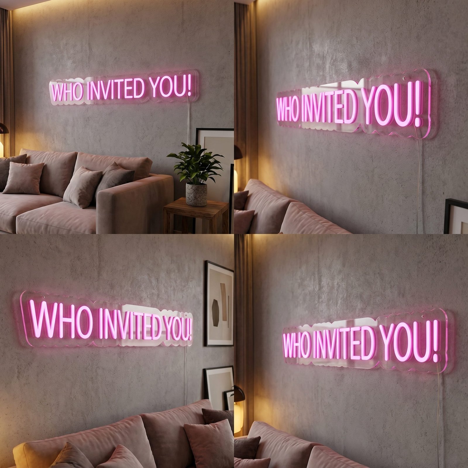 WHO INVITED YOU! NEON SIGN 9 WHO INVITED YOU! NEON SIGN - Image 9