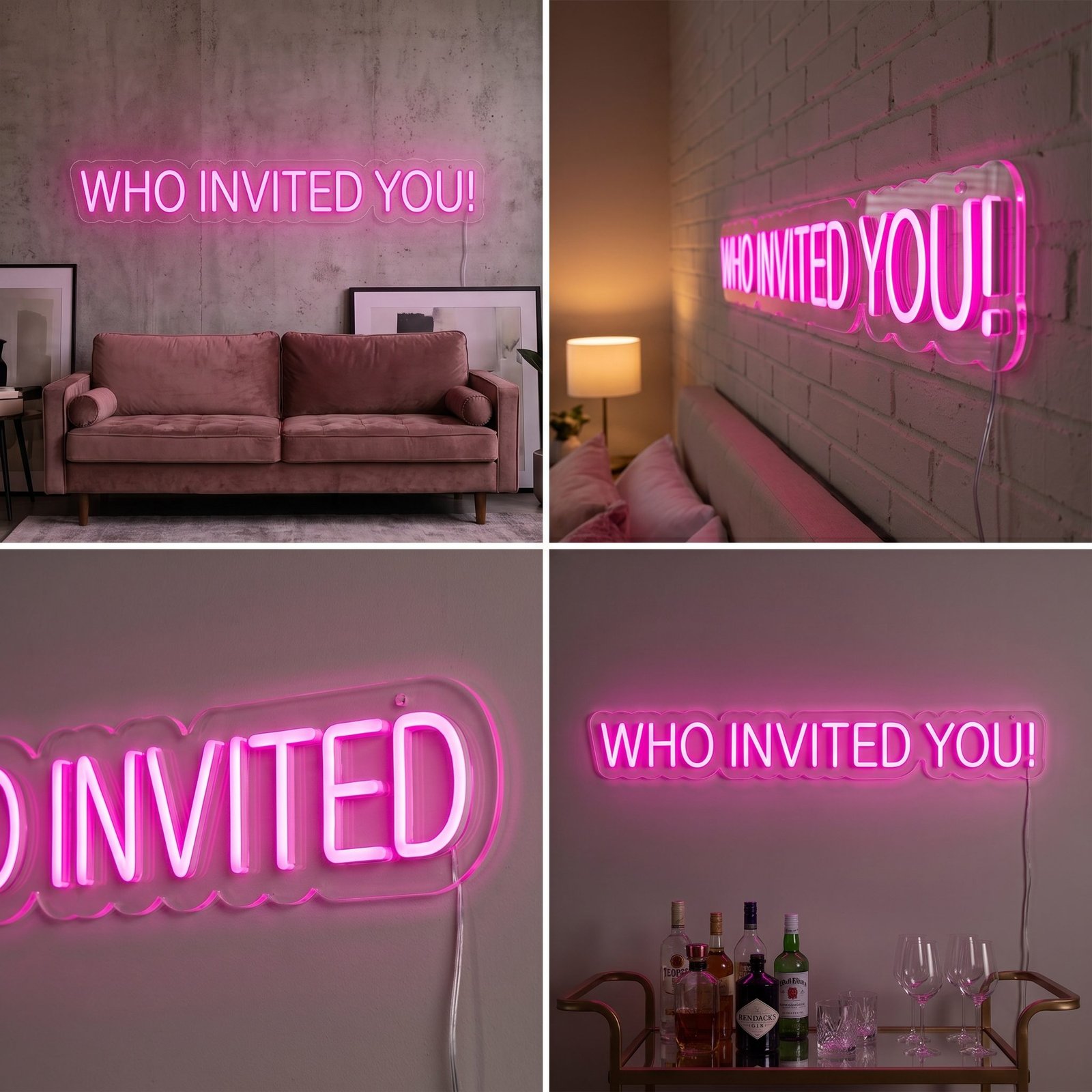 WHO INVITED YOU! NEON SIGN 4 WHO INVITED YOU! NEON SIGN - Image 4