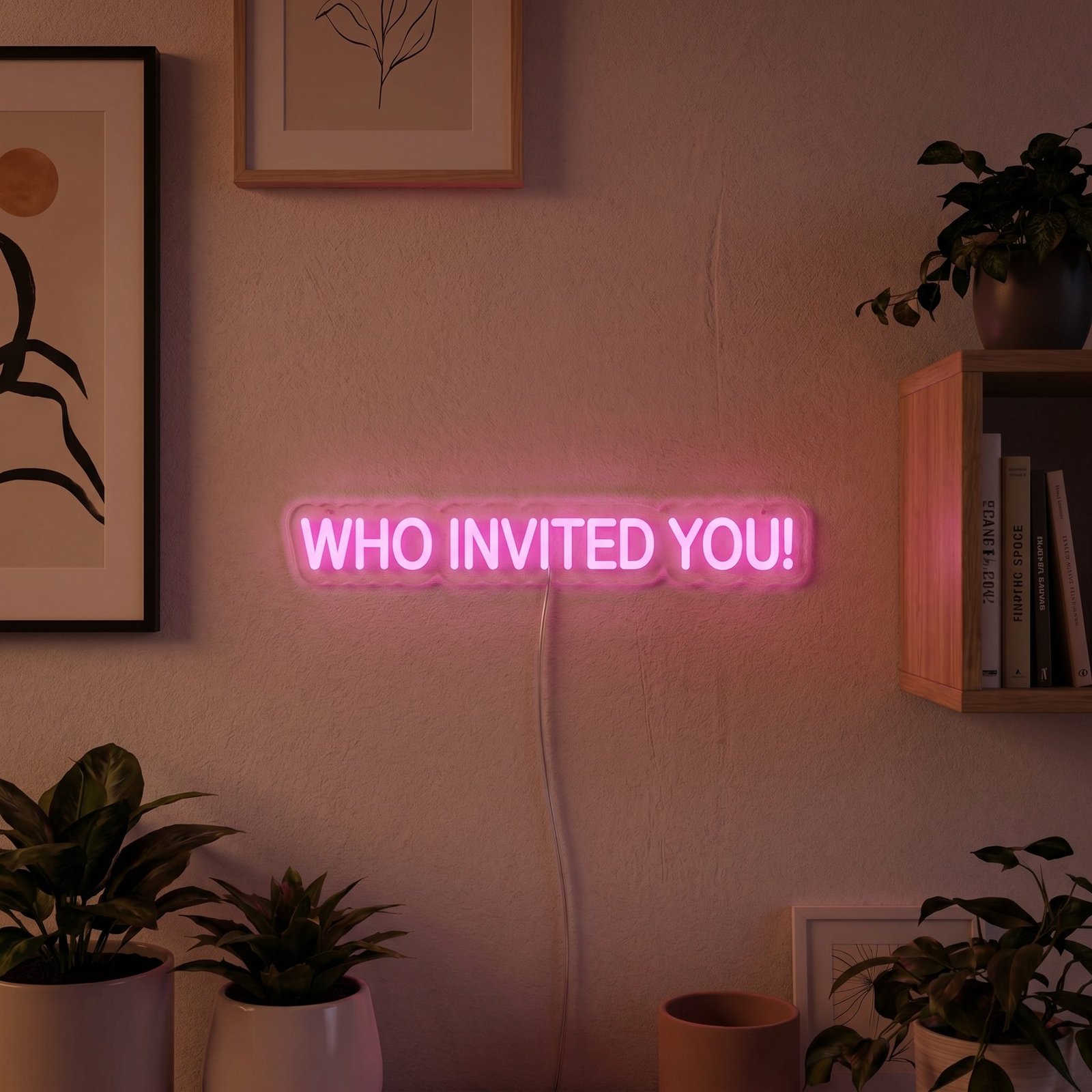 WHO INVITED YOU! NEON SIGN 5 WHO INVITED YOU! NEON SIGN - Image 5