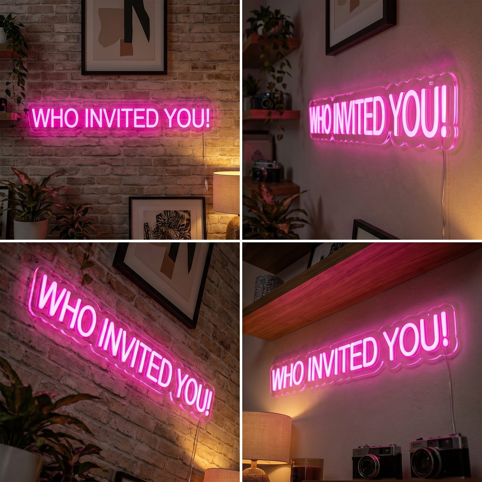 WHO INVITED YOU! NEON SIGN 8 WHO INVITED YOU! NEON SIGN - Image 8